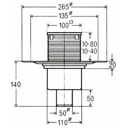 Viega Advantix 4926 арт. 556914 Душевой трап с декоративной панелью 100*100 мм (хром)