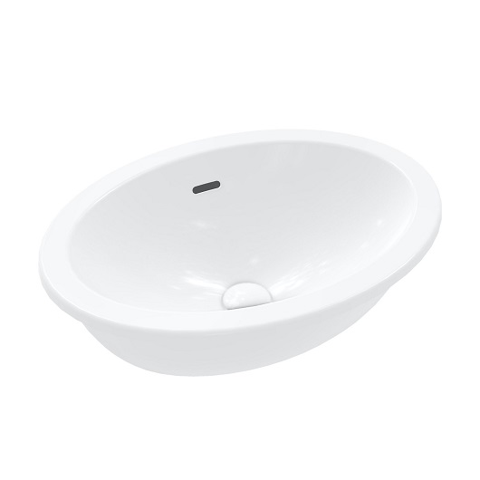 Loop & Friends Раковина для установки под стол. овал, 430 x 280 x 185 mm, Альпийский белый,(замена 61611001)