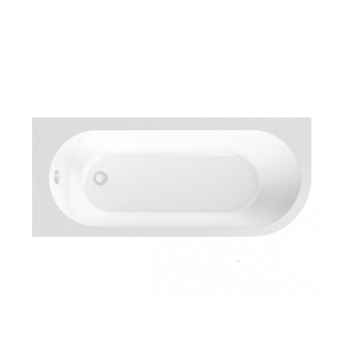 Ванна акриловая левосторонняя Vayer Irena Гл000026131, 170х72