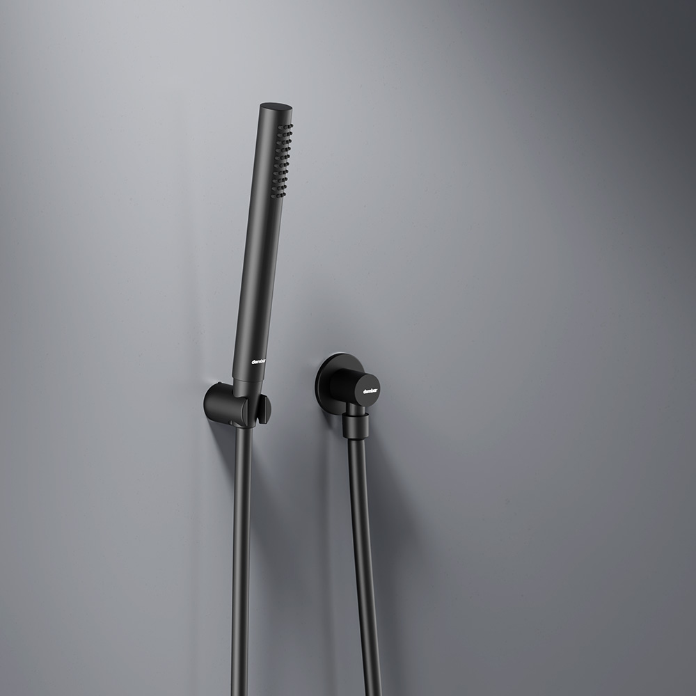 936510300 Scandinavian Pure встраиваемая душевая система  с ванно-душевым смесителем и изливом, чёрн