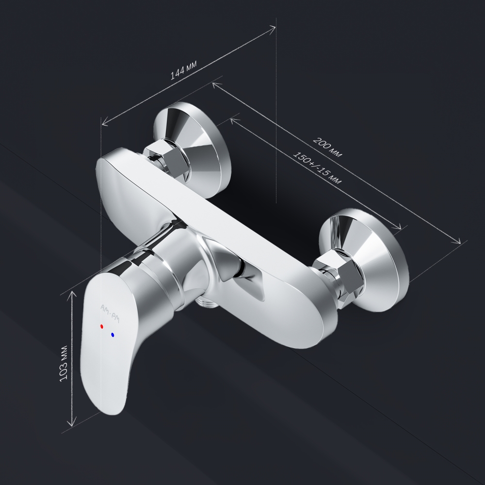 F8020016_xxx Like смеситель для душа, хром, шт