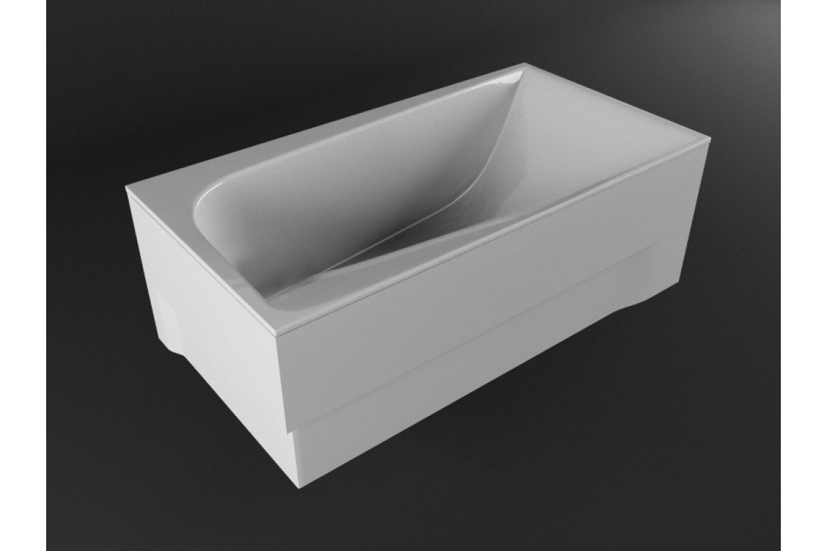 Ванна акриловая левосторонняя Vayer BOOMERANG Гл000010188, 180x80