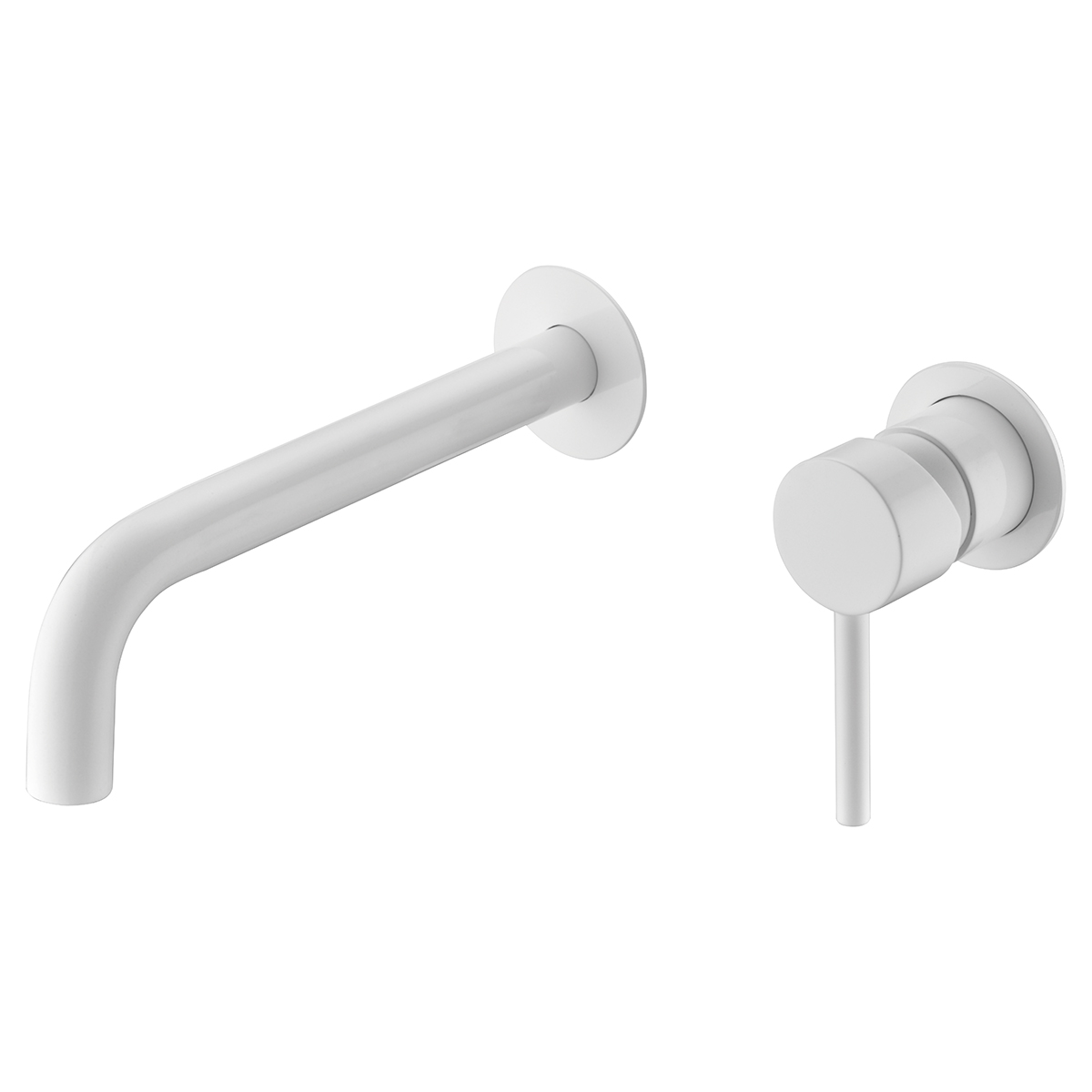 Смеситель для раковины настенный скрытая часть в комплекте imex etna glt023/bl matt white