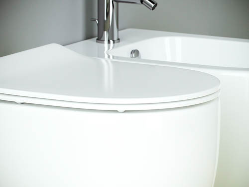Напольный приставной унитаз Метрополь (Metropol) Безободковый (Rimless) CN4004