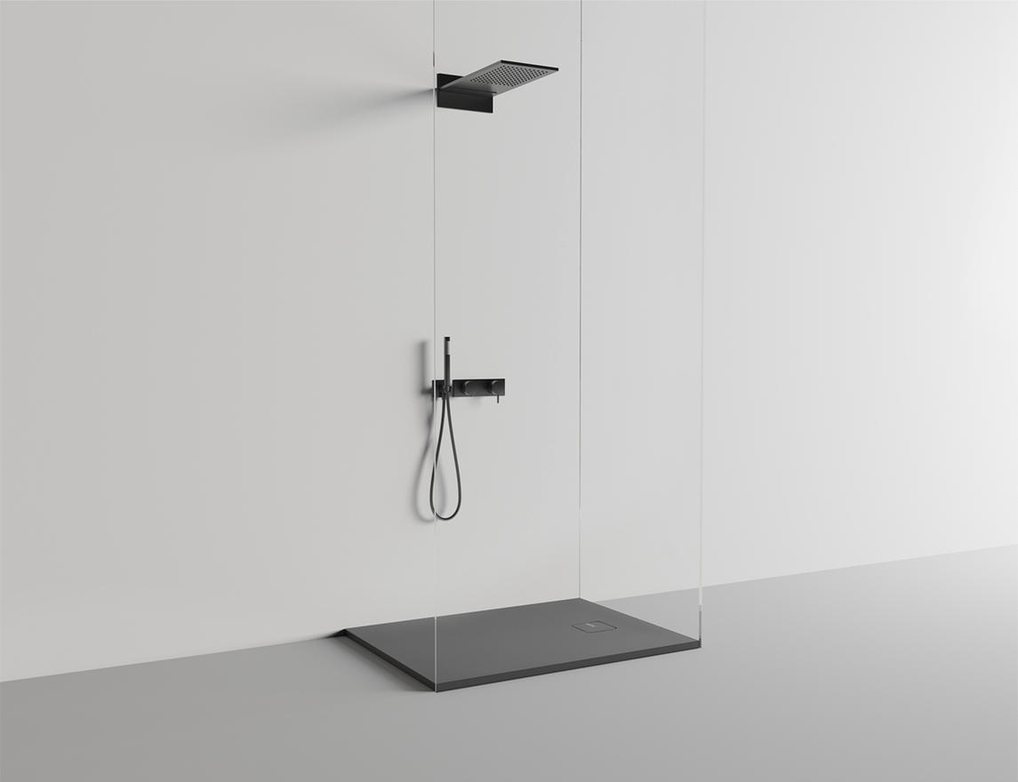 Душевой поддон oasi матовая s-stone 1200x900x30 цвет на выбор по ral полностью salini