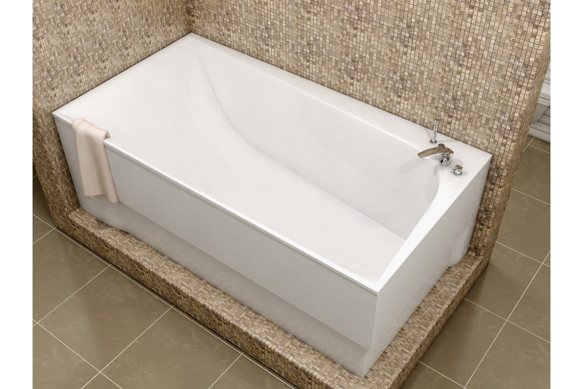 Ванна акриловая правосторонняя Vayer BOOMERANG Гл000010523, 180x80