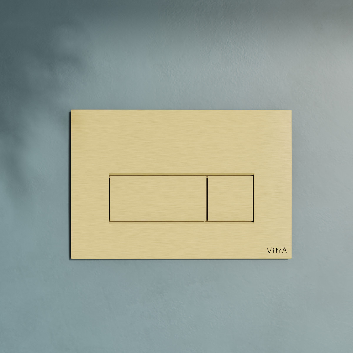 Кнопка смыва для инсталляции VitrA Root Square 740-2325 брашированное золото двойный смыв