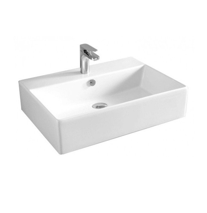 Раковина подвесная 160x650x480 белый глянцевый quadro artceram