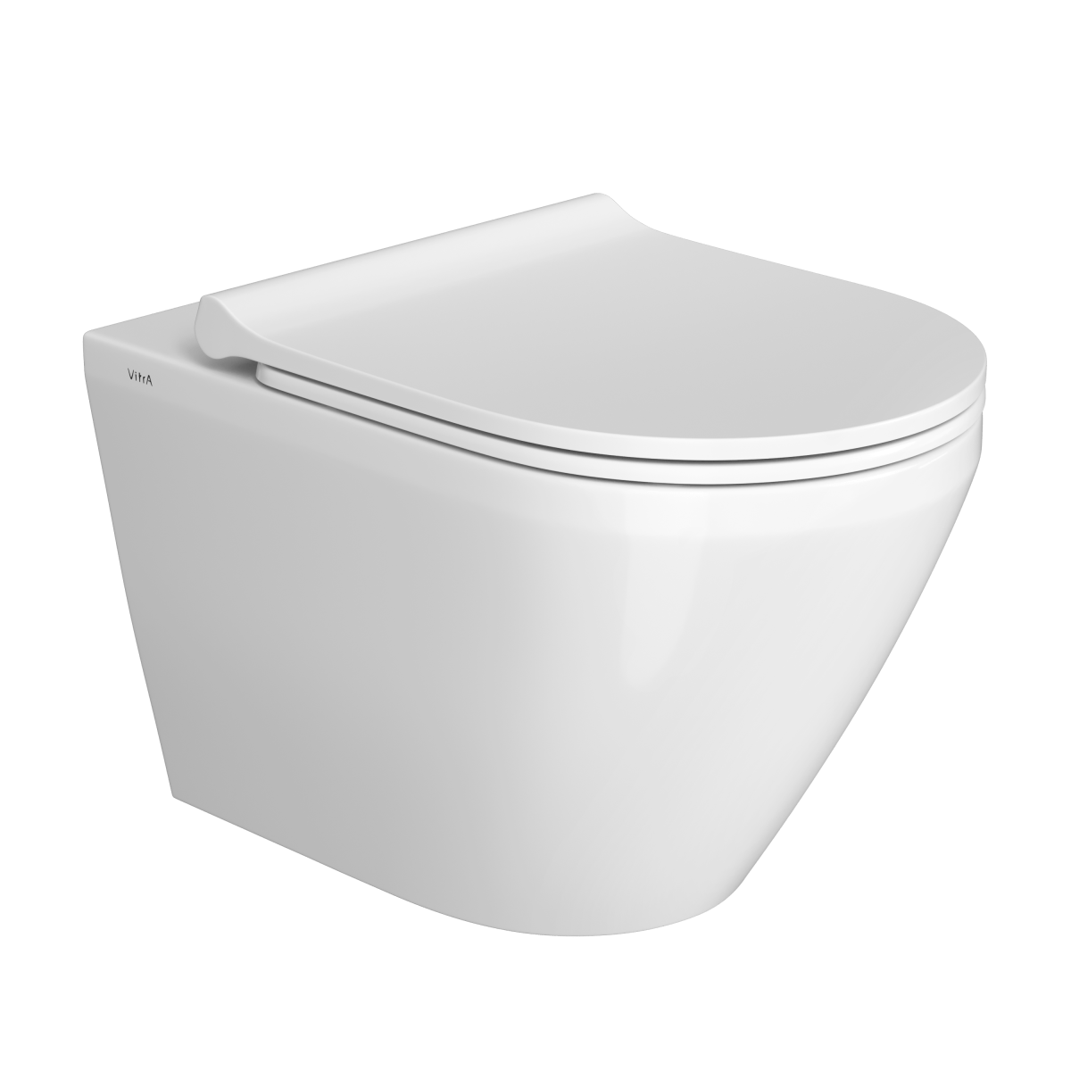 Подвесной унитаз VitrA Integra Round 7041B003-0075 безободковый Rim-ex белый санитарный фарфор антибактериальное покрытие Hygiene