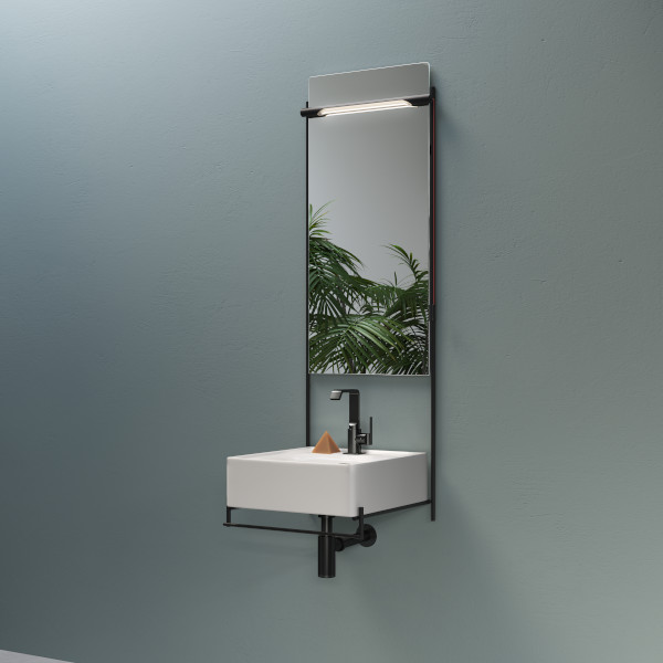 Смеситель suit для раковины, глянцевый черный