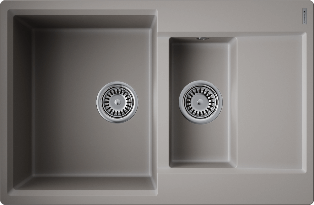 Кухонная мойка omoikiri daisen 78-2t-gr tetogranit/leningrad grey 780 x 510 x 230