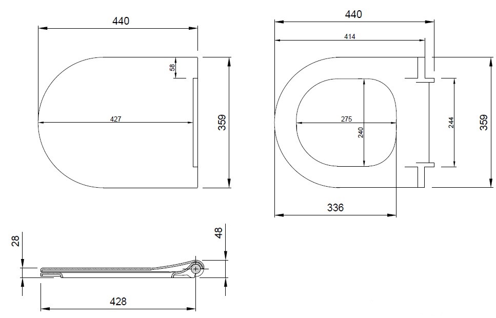 Крышка-сиденье для унитаза allen brau priority 4.31004.20 белый глянец