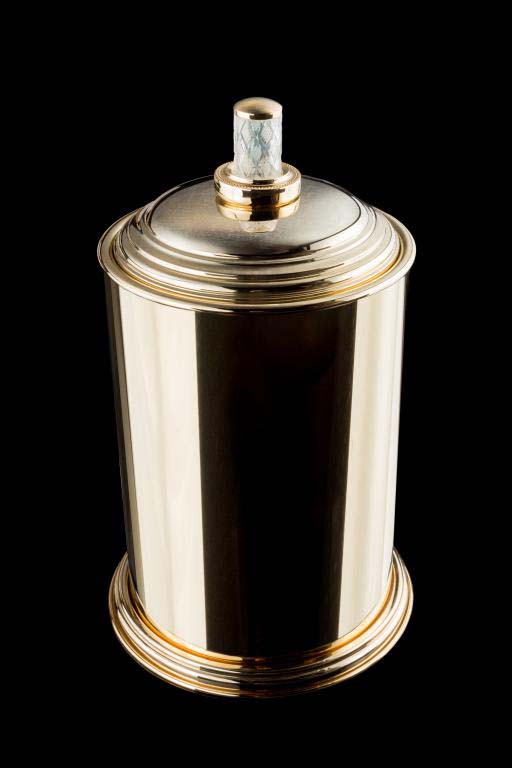 Boheme murano cristal 10907-crst-g банка для ватных дисков, цвет золото g