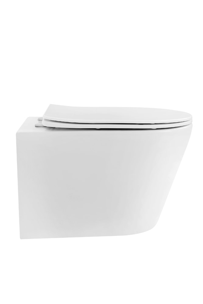 Унитаз подвесной безободковый boheme avva 973-set-w, белый глянец