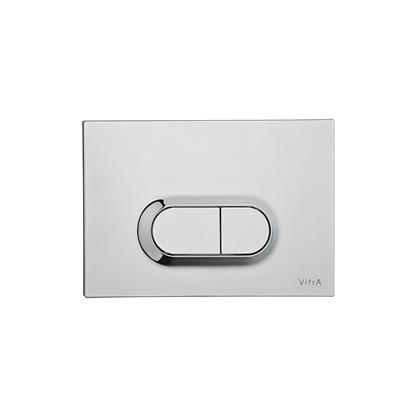 Кнопка смыва vitra loop o, металлическая, цвет нержавеющая сталь