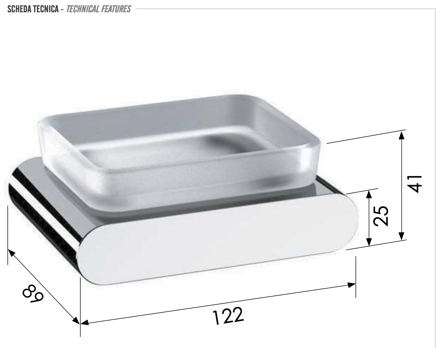 Мыльница remer lounge ln10cfp, черный брашированный хром Мыльница remer lounge ln10cfp, черный брашированный хром