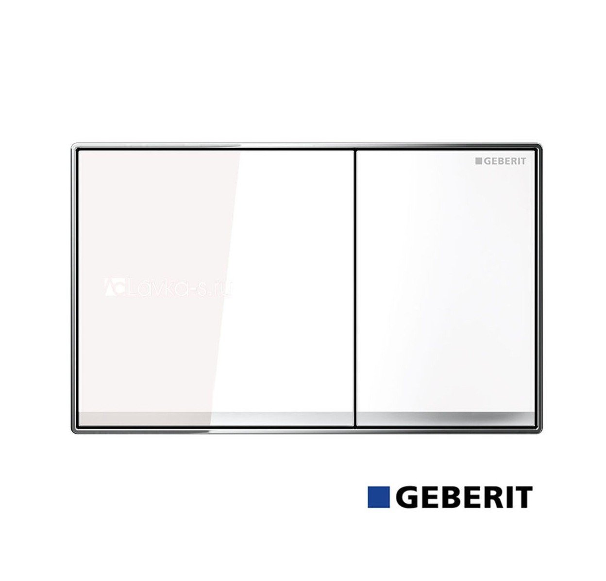 Кнопка смыва для инсталляции geberit sigma 60 белое стекло