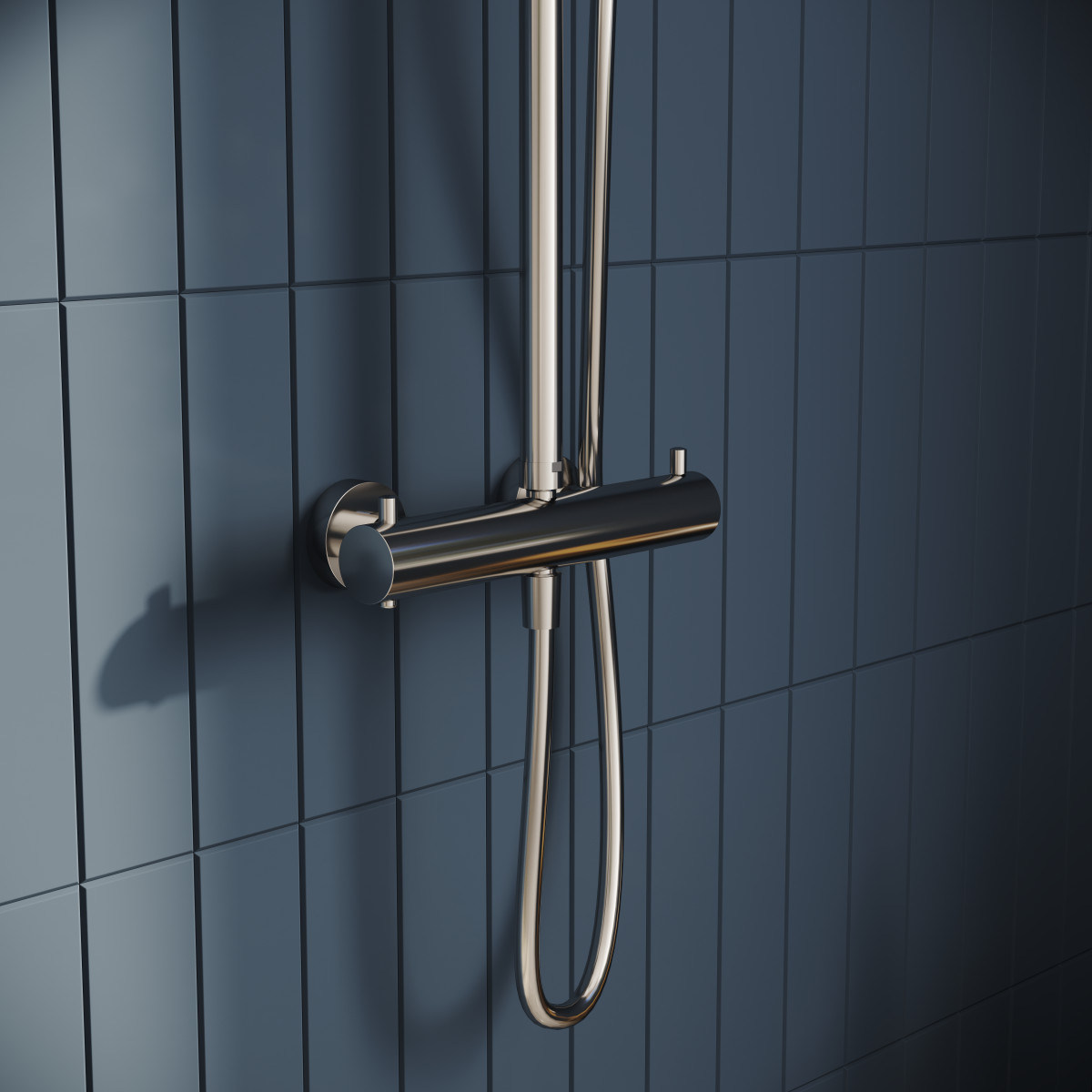 Душевая система VitrA Aquaheat A47205EXP с термостатическим смесителем и ручным душем хром латунь