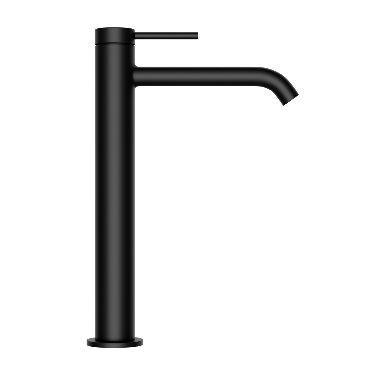 Смеситель для раковины-чаши VitrA Minimax Round A4353436EXP однорычажный матовый черный латунь