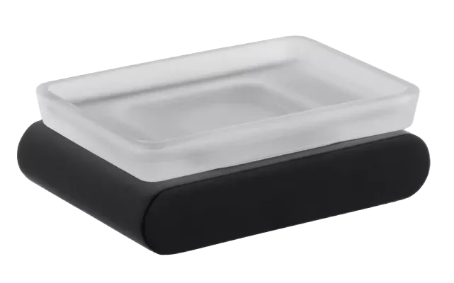 Мыльница настенная с держателем lounge no черный матовый remer Мыльница настенная с держателем lounge no черный матовый remer