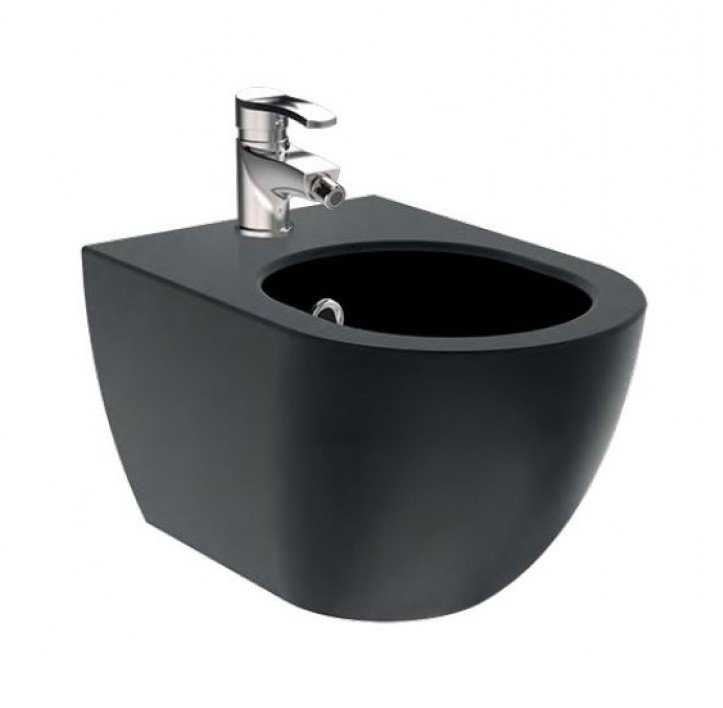 Creavit free fe510-00sm00e-0000 биде подвесное (чёрный матовый)