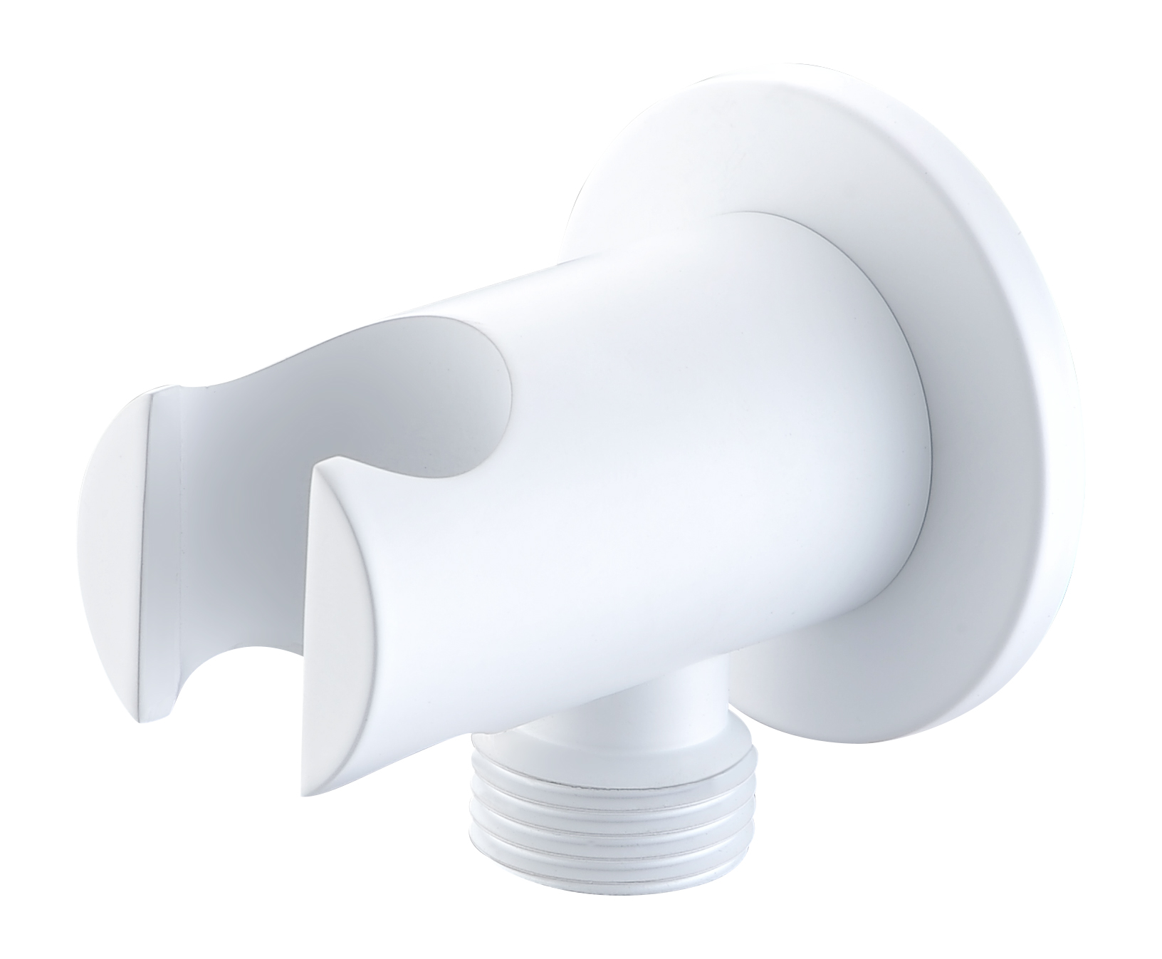 Выход для душевого шланга с держателем imex round shower sfd002/bl matt white