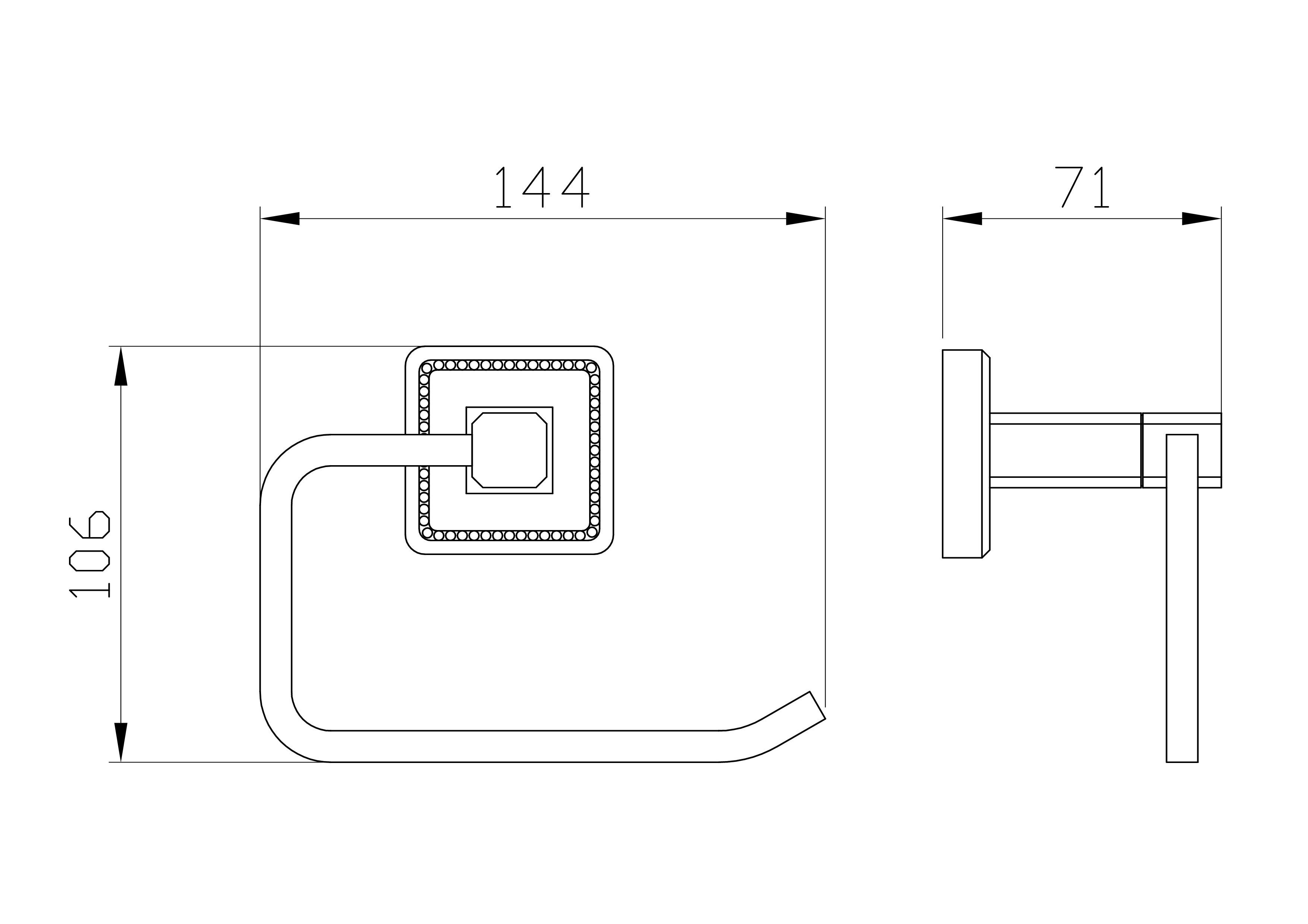 Держатель для туалетной бумаги без крышки wonzon & woghand roma, бронза (ww-7216)