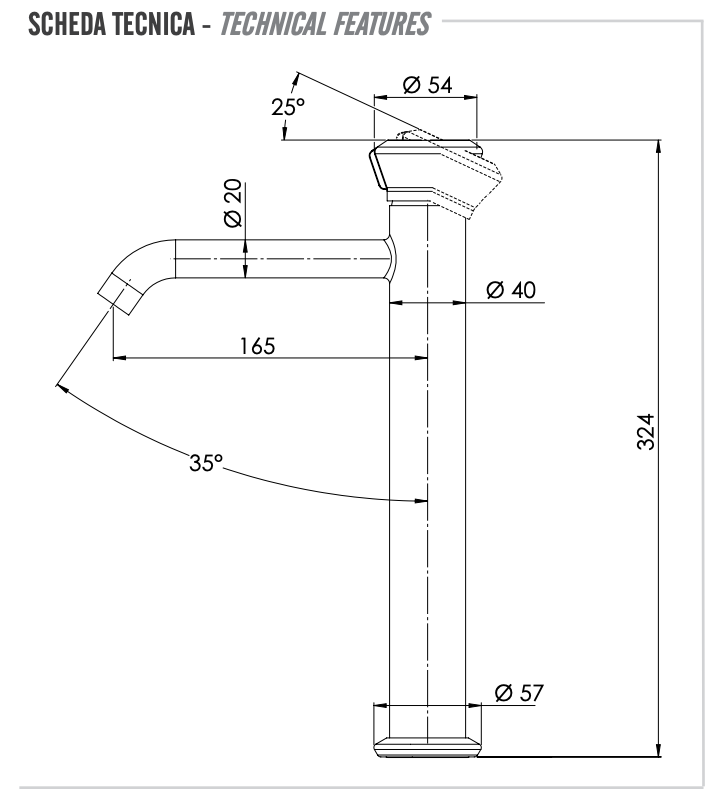 Смеситель для раковины remer element et11lxlxv, сталь Смеситель для раковины remer element et11lxlxv, сталь