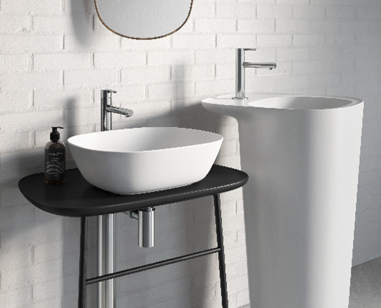 Смеситель origin для раковины, средний, хром