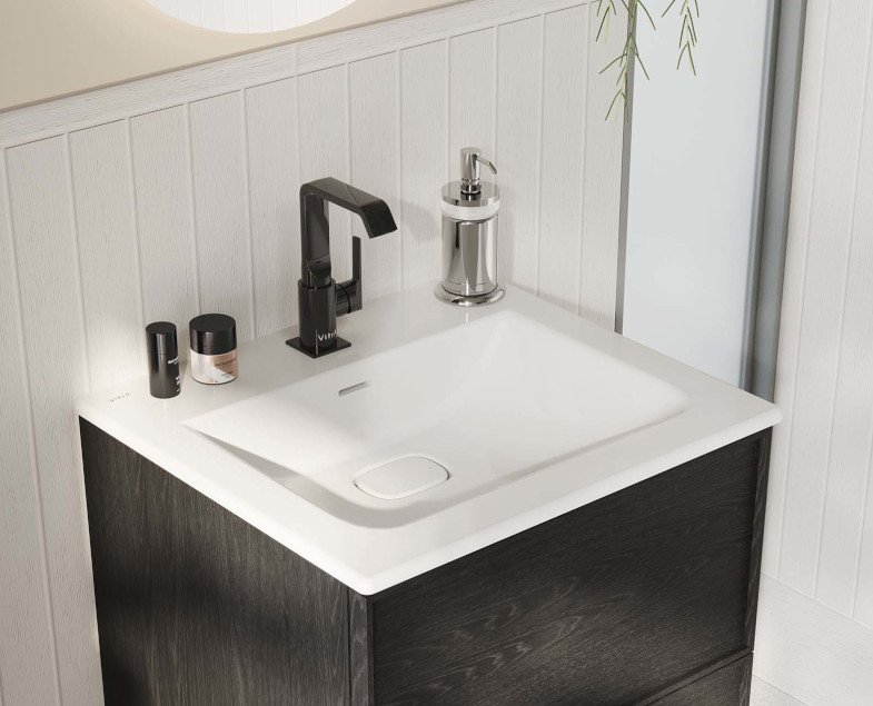 Смеситель suit для раковины, глянцевый черный