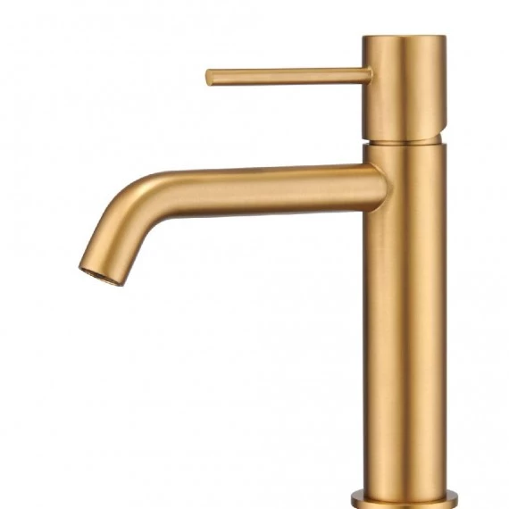 Смеситель для раковины imex monza bdm039-1oc brushed gold pvd