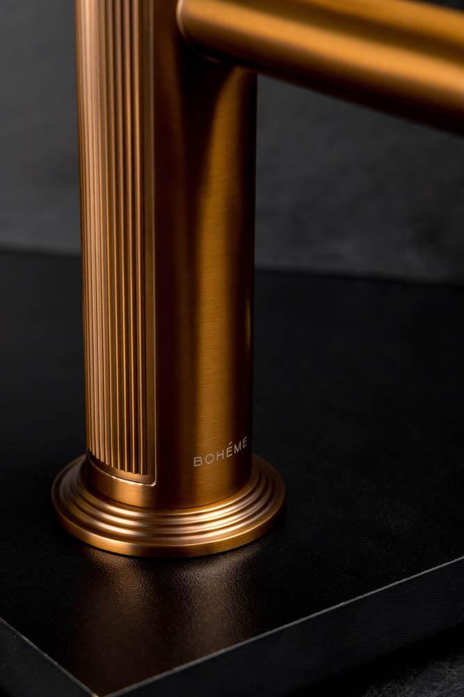 Смеситель для умывальника boheme eterna brushed bronze