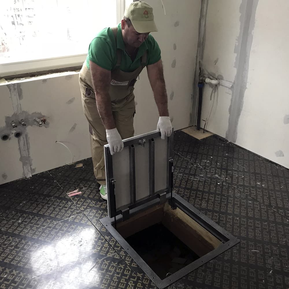 Напольный люк «Портал» 90-60 (900х600 мм) с газовыми амортизаторами