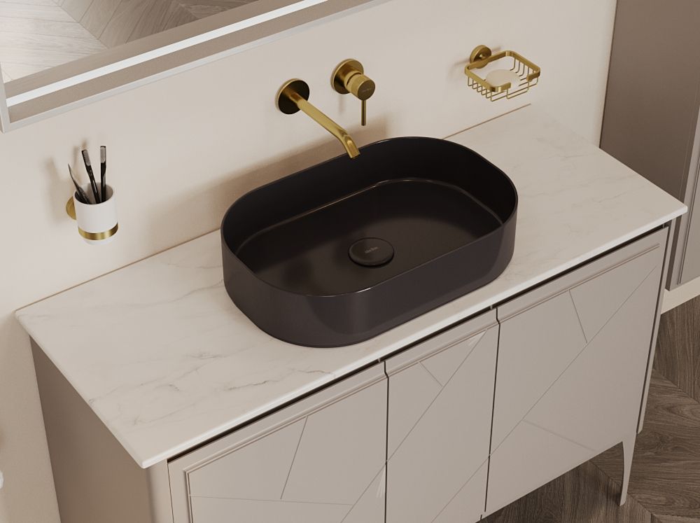 Смеситель для раковины Allen Brau Priority 5.31A03-GB (с внутренней частью) золото