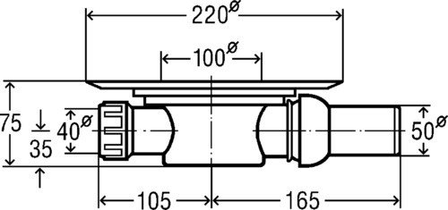 Viega Advantix 4935.2 арт. 557140 Душевой трап с декоративной панелью 150*150 мм (хром)
