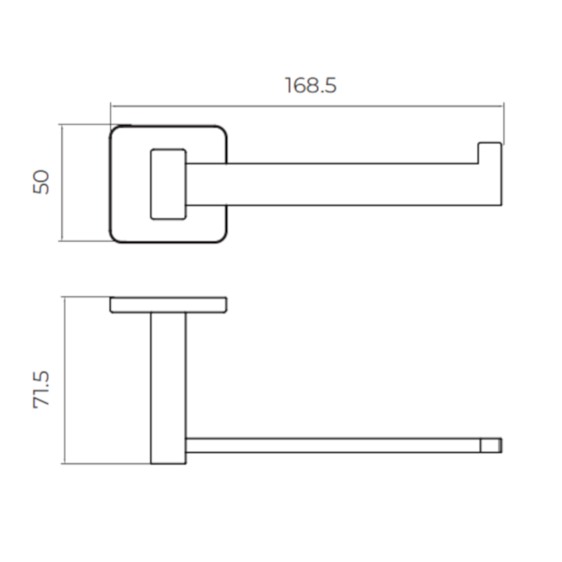 Держатель для туалетной бумаги addimex technic cat002-08 chrome