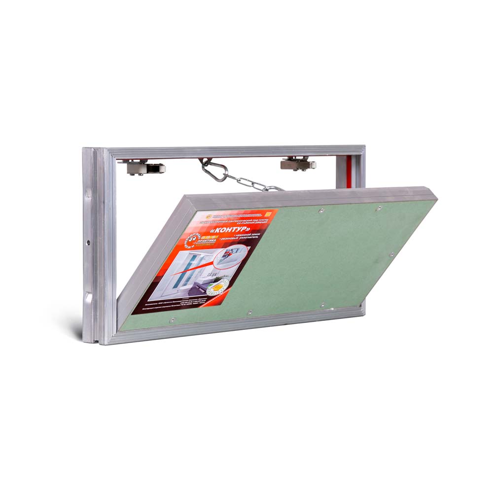 Люк со съёмной дверцей на цепочке «Контур» 400х200 мм (ШхВ)