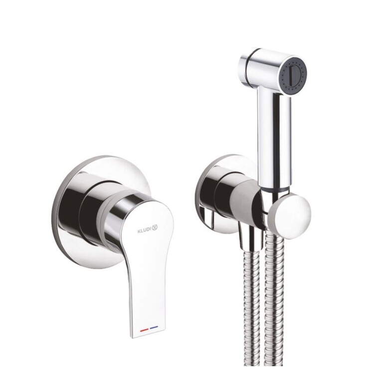 Гигиенический набор kludi zenta sl хром 489980565 kludi