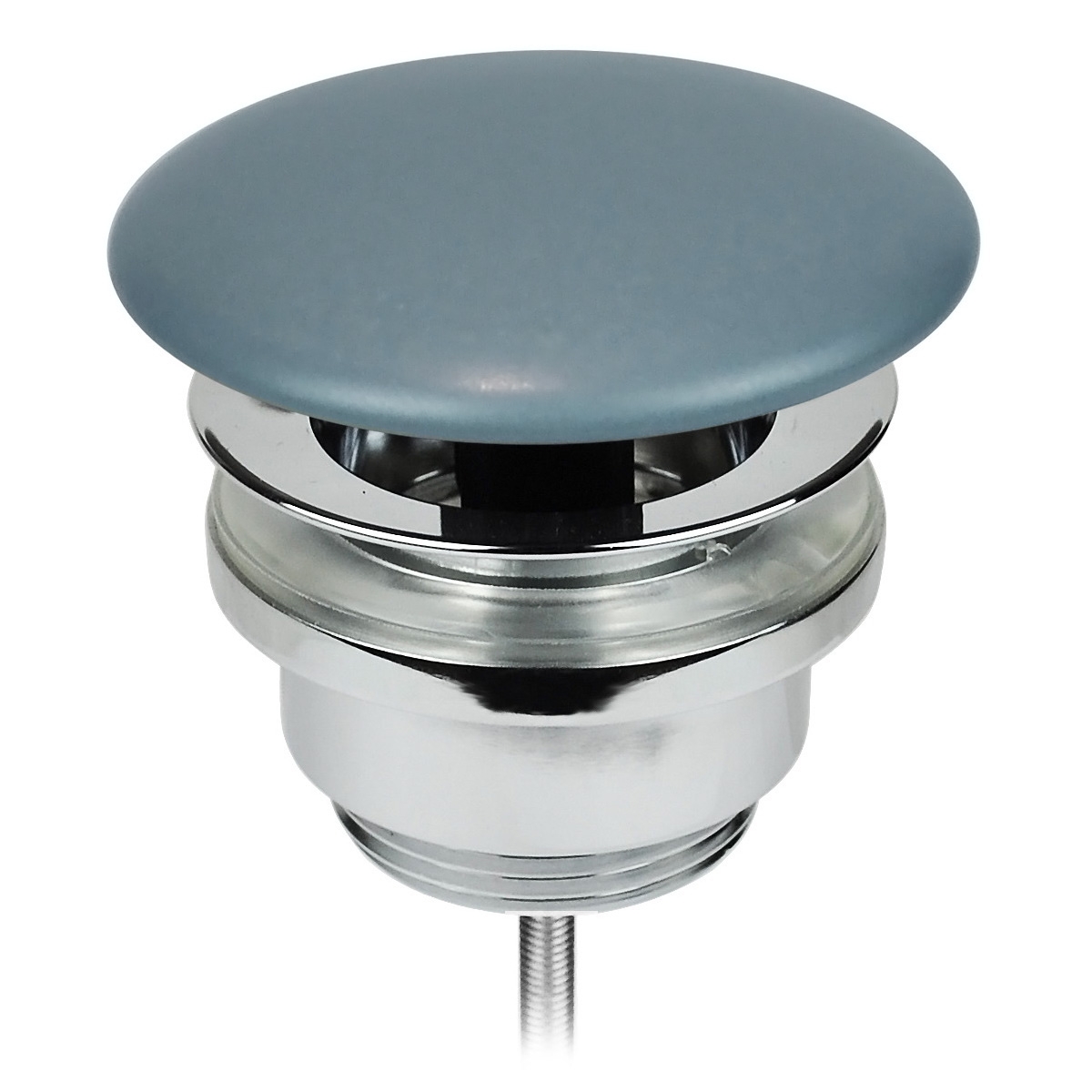 Сток для раковины aet свободный слив хром, цвет керамики пастельно-синий матовый a037141