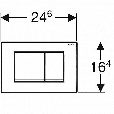 Кнопка смыва для инсталляции geberit delta 30 белый глянцевый