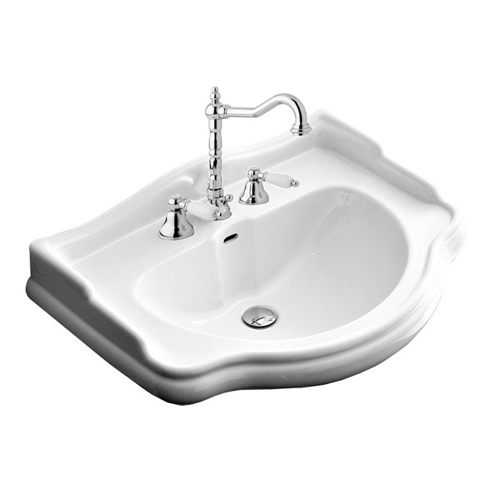 Раковина подвесная 550 белый глянцевый retro kerasan