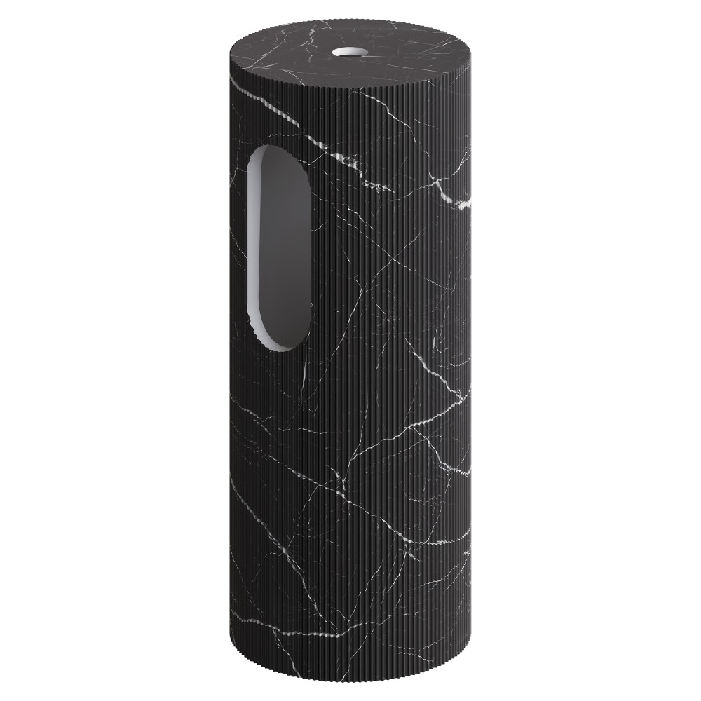 Пьедестал для раковины рифленый boheme sole corian 300*720 nero marquina