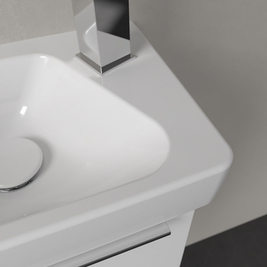 Architectura Раковина компактная, 355 x 260 x 135 mm, Альпийский белый, без перелива  отверстие для смесителя справа