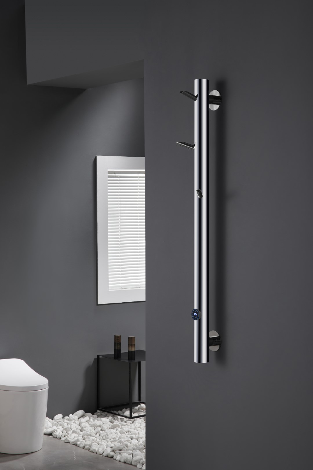 Полотенцесушитель электрический oak chrome 201 x 139 x 1500 мм. 724-cr boheme