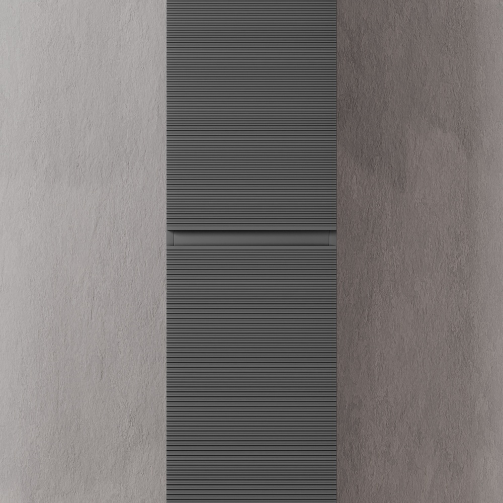Шкаф-пенал подвесной sancos folk, 350х350х1650 мм, цвет grey soft, арт. pfl35gs