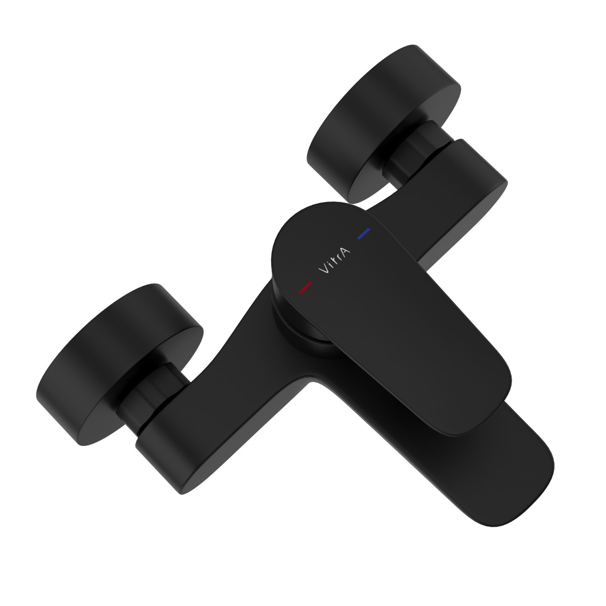 Смеситель настенный VitrA Flow Soft A4294636EXP для ванны однорычажный матовый черный латунь