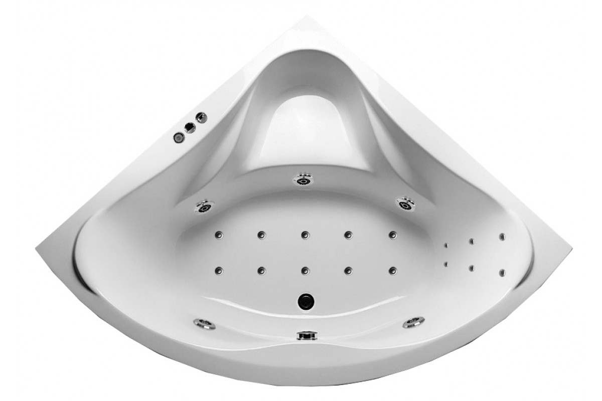 Ванна акриловая угловая Relisan MIRA Гл000000545, 135x135