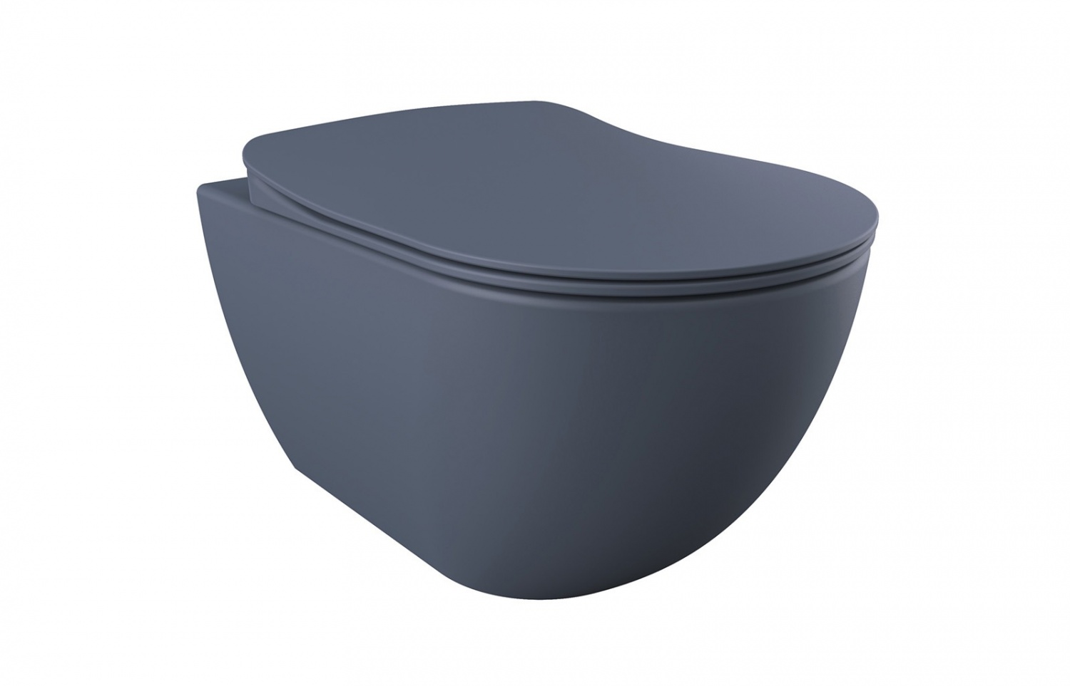 Creavit free fe322-11bm00e-0000 унитаз подвесной, безободковый (базальт матовый)