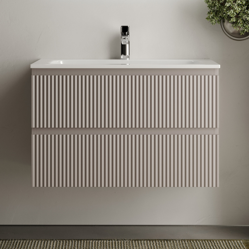 Тумба подвесная sancos snob r 790х445х500, c двумя ящиками оснащенными доводчиками, doha soft, арт.snr80sm