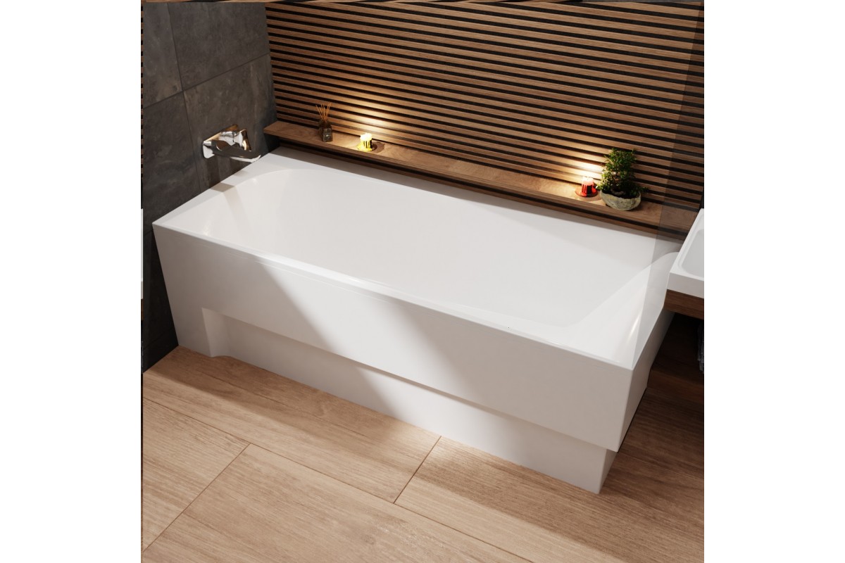 Ванна акриловая левосторонняя Vayer BOOMERANG Гл000010188, 180x80